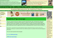 Desktop Screenshot of analyticalspectroscopy.net